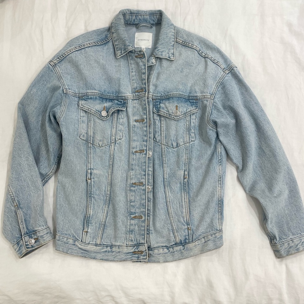 Dynamite oversized light blue denim jacket
